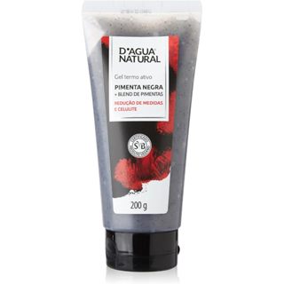 Gel Termo Ativo Dagua Natural Pimenta Negra 200g Blend de Pimentas Redução Medidas e Celulite em Oferta na Shopee