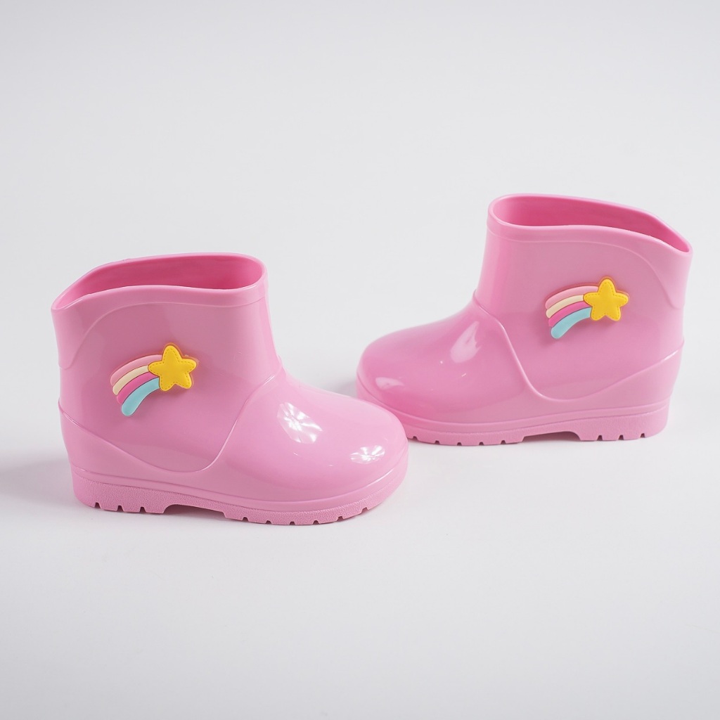 Galocha Baby Menina Estrela Cadente Impermeável Leve Antiderrapante Confortável em Oferta na Shopee