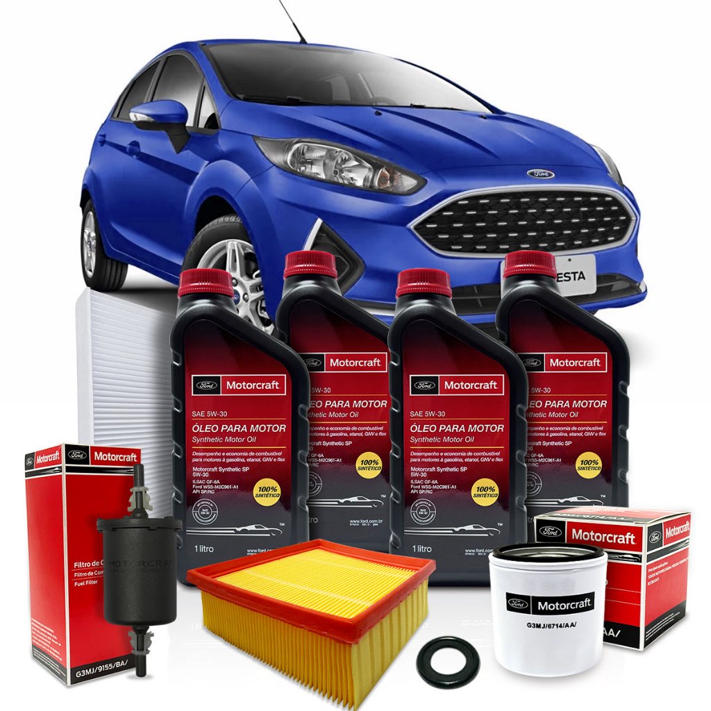 Kit Revisão Troca de Óleo Motorcraft 5w30 Ford New Fiesta 1.5 1.6 Após 2014 em Oferta na Shopee