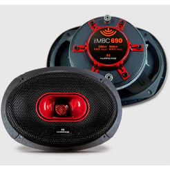 Par Auto Falante 2 Vias Medio Corneta Cornetada Hurricane Pro Mbc690 6x9 Som Automotivo