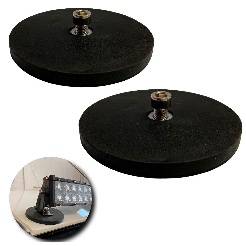 Par Suporte Ima Magnetico P/ Farol auxiliar Barra de Led Offroad