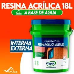 Resina Acrílica Fuseprotec Eco 18l Base Água
