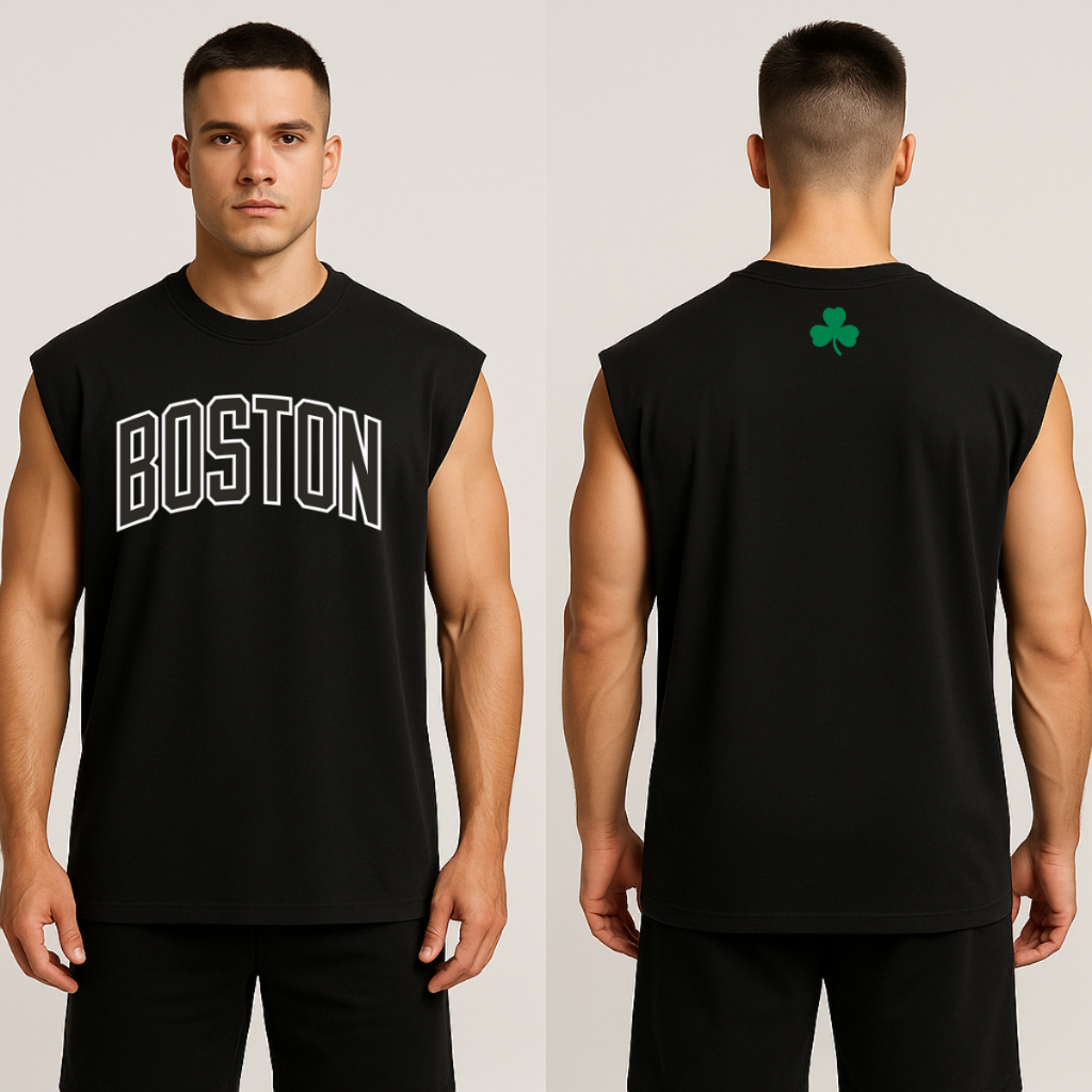 Regata Machão Oversized Masculina Boston Celtics NBA Treino Academia StreetWear 100% algodão