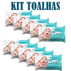 Kit 10-24 Pcts Toalha Umedecida Lippy Direto Da Fábrica