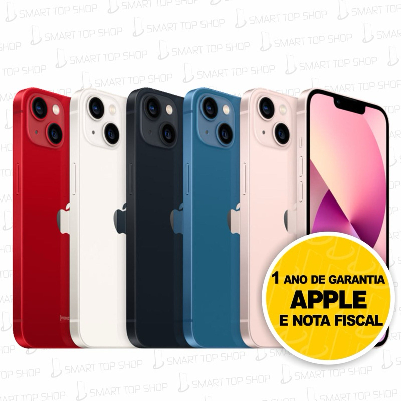 Celular iPhone 13 128gb 5g Dual Sim Lacrado Original 1 Ano de Garantia APPLE