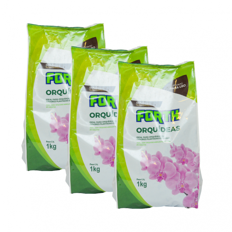 SUBSTRATO ADUBO FERTILIZANTE FORTH ORQUIDEA 1KG CASCA DE PINUS