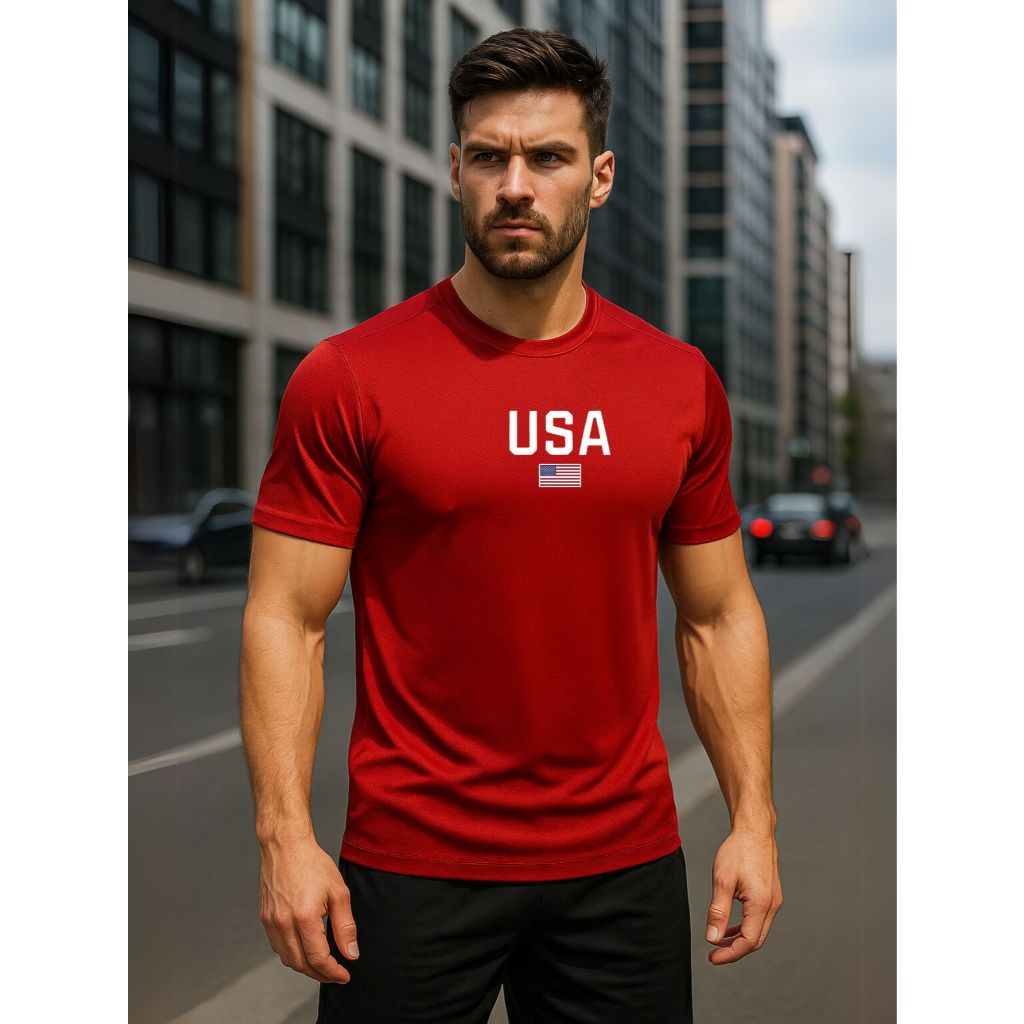 Camisa Masculina Dryfit Antiodor Treino Fitness Academia USA 01