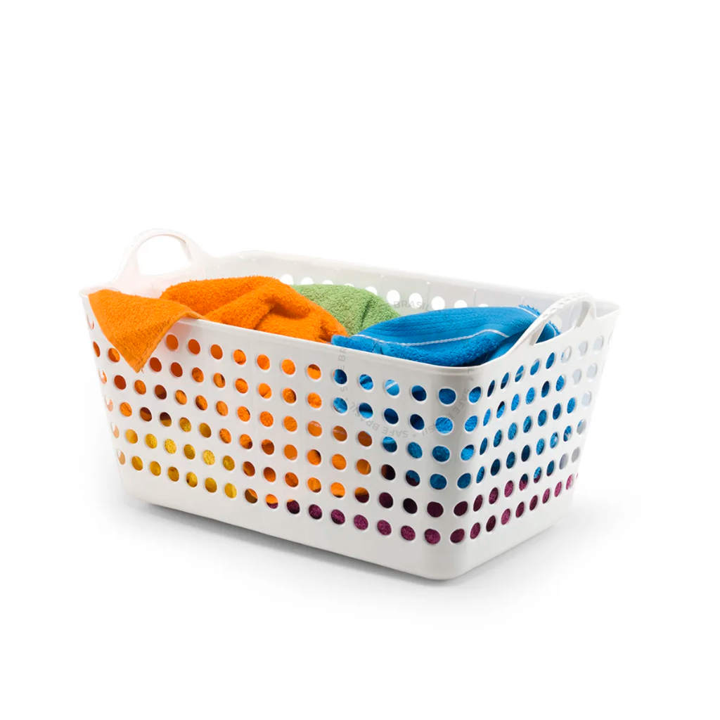 Cesto Para Roupa Suja Flexível Retangular 22 Litros Multiuso Organizador Brinquedos Lavanderia Arthi
