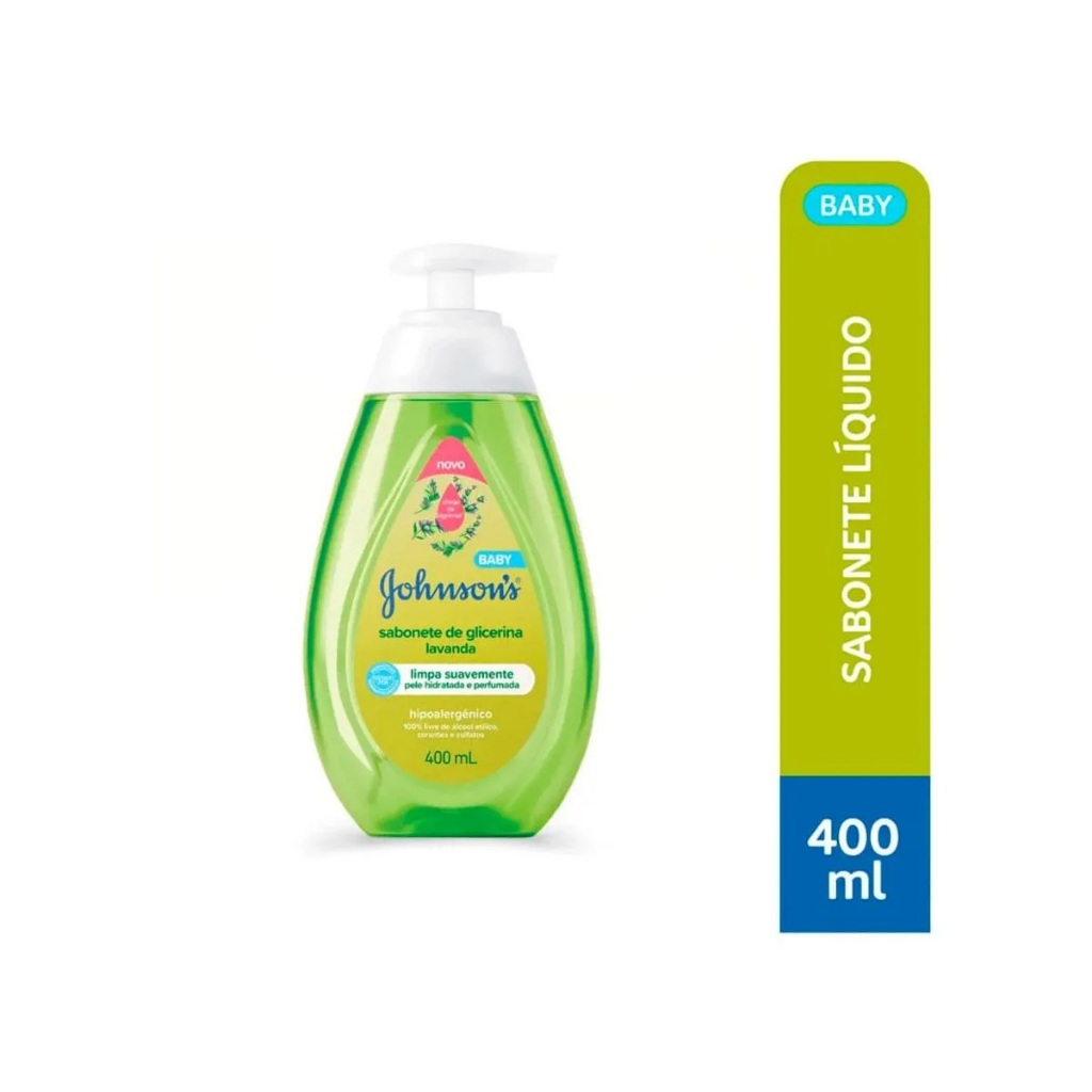 Sabonete Líquido Johnson's Baby Glicerina Lavanda 400ml em Oferta na Shopee