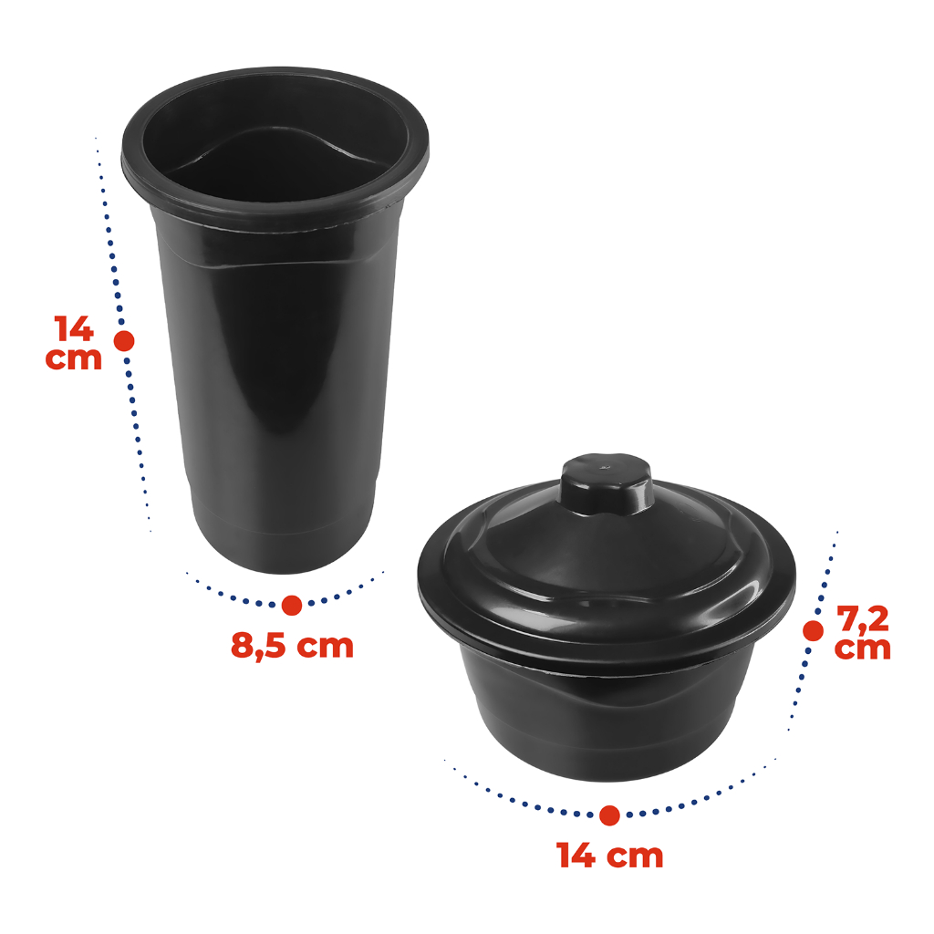 Conjunto para Pia com 3 Peças + Suporte Porta Detergente Porta Bucha e Lixeira