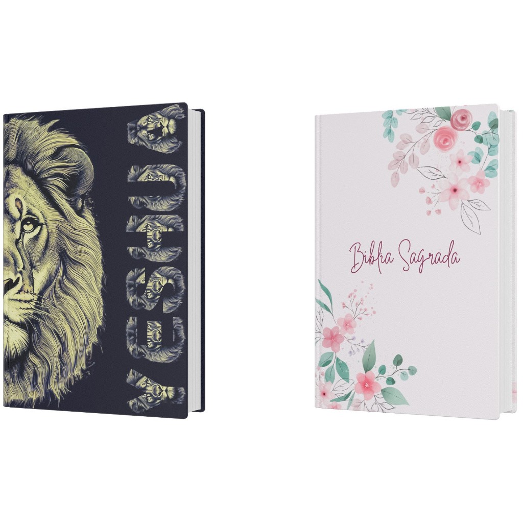 Kit Bíblia Sagrada ACF Leão Yeshua + Bíblia Sagrada NVI Jardim da Fé