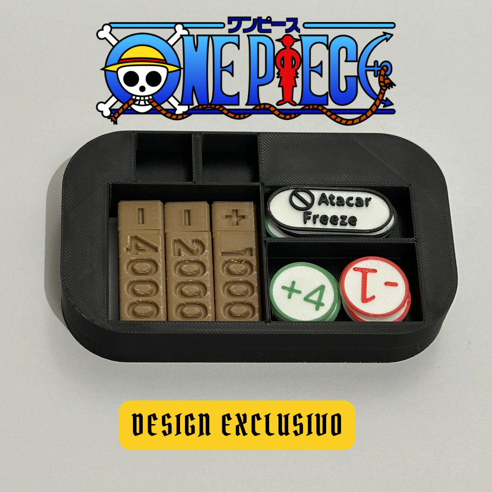 Insert para Lata (tin) Colecionável One Piece TCG - acompanha marcadores