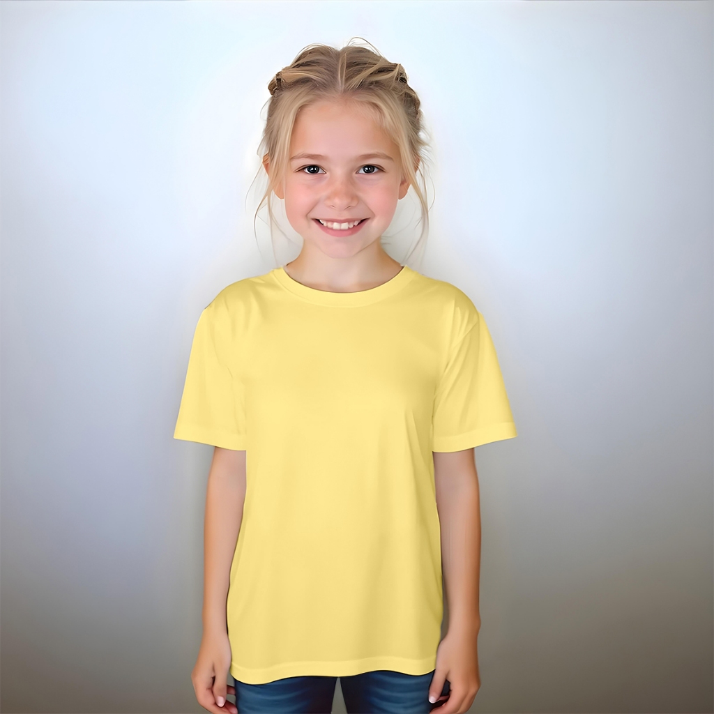 Camisa Camiseta Infantil Kids Basica Feminina Meninas Diversas Cores