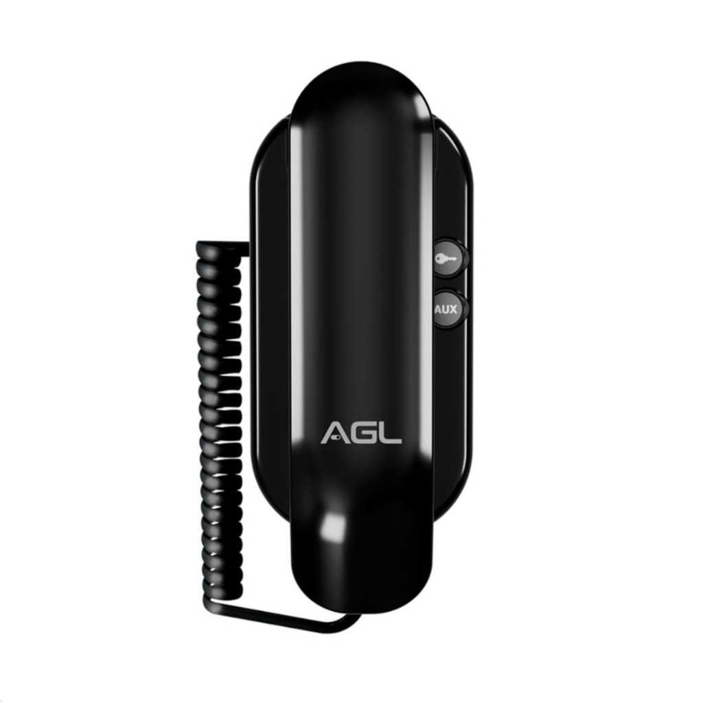 Interfone Monofone S100 AGL Porteiro Residêncial Preto
