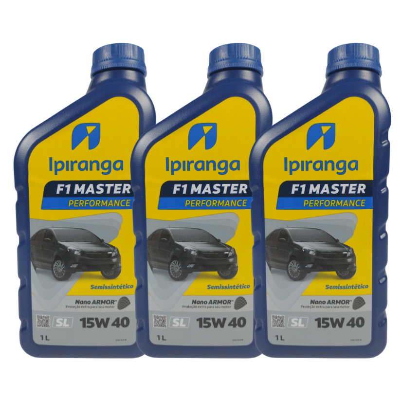 Kit 3 Litros 15w40 Ipiranga Óleo Motor lubrificante semissintético