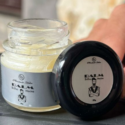 Balm em Cera Hidratante p/ Barba 30g  Plenitude Hair   Fragrâncias Manga Rosa, Invictus em Oferta na Shopee