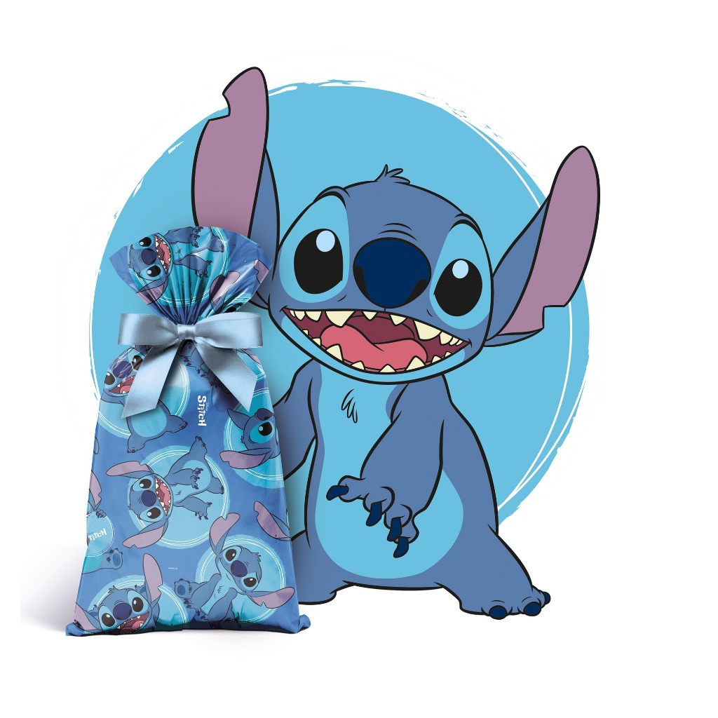40 Unidades - Sacolinha Plástica Surpresa - Dia das Crianças - Stitch da Disney