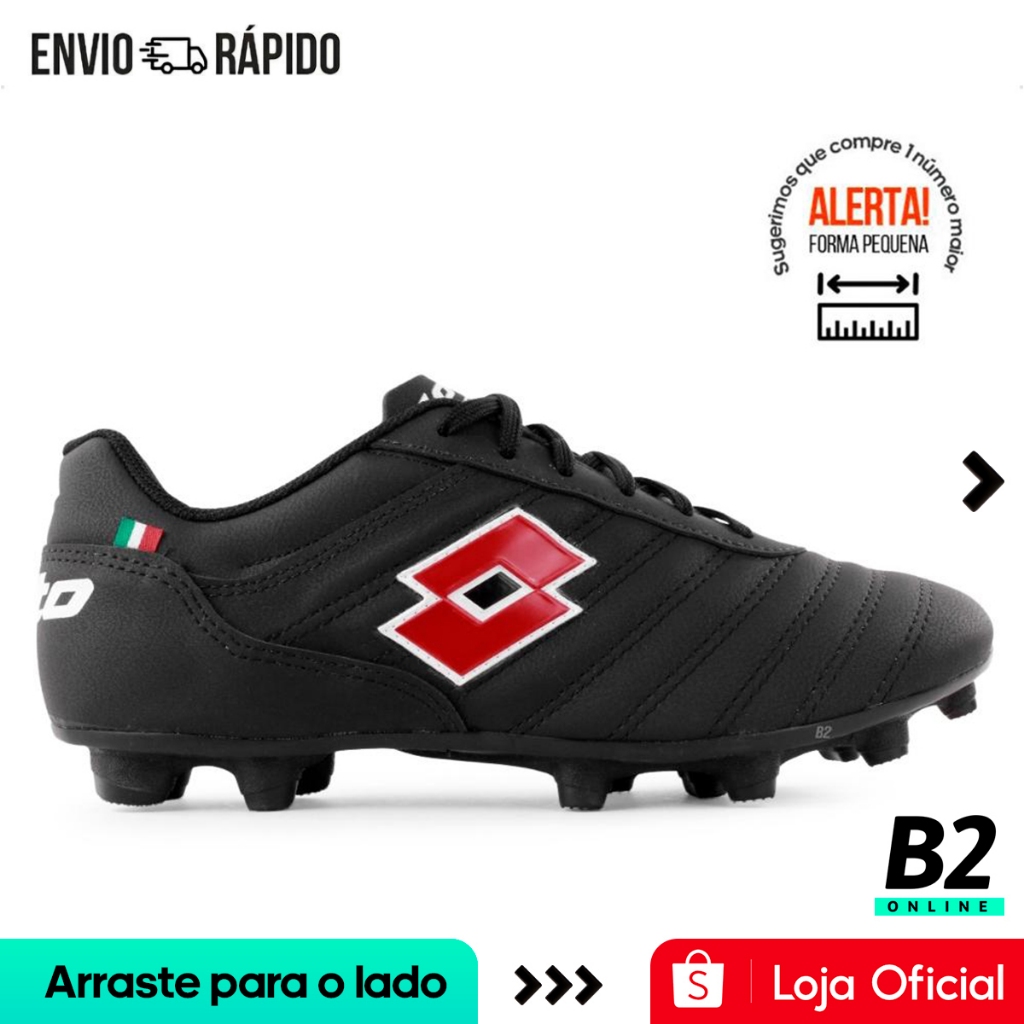 Chuteira Campo Lotto Stadio Origin B500 Masculina 100% Original Com Nota Fiscal e Garantia - Sports & Outdoors
