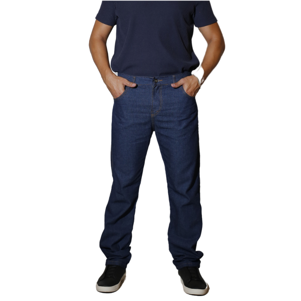 Calça Jeans Masculina 100% Algodão Azul de Trabalho Uniforme Direto da Fabrica em Oferta na Shopee