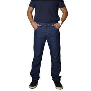 Calça Jeans Masculina 100% Algodão Azul de Trabalho Uniforme Direto da Fabrica em Oferta na Shopee