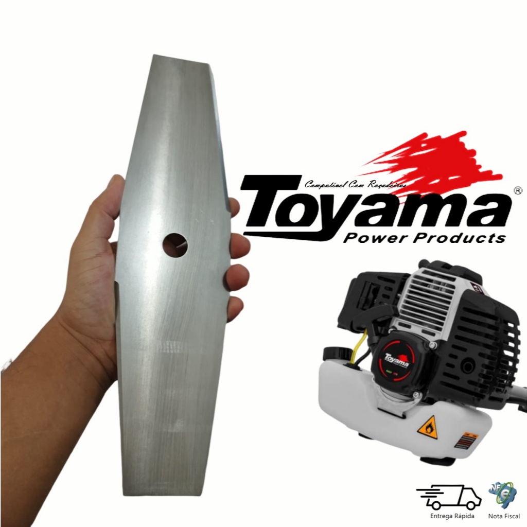 Lâmina Hélice Disco 2 pontas P/ Roçadeira Toyama Tbc43 Tbc52 Tbc26 Tbc33 Tbc43sh RT43 RT52 em Oferta na Shopee