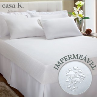 Capa Protetora De Colchão Impermeável Kacyumara 100% Algodão Solteiro Casal Queen King Kacyumara em Oferta na Shopee