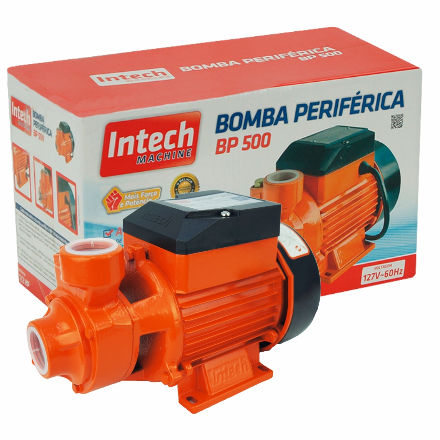 Bomba D´água Periférica  Bp500 Intech para água de poços e cisternas