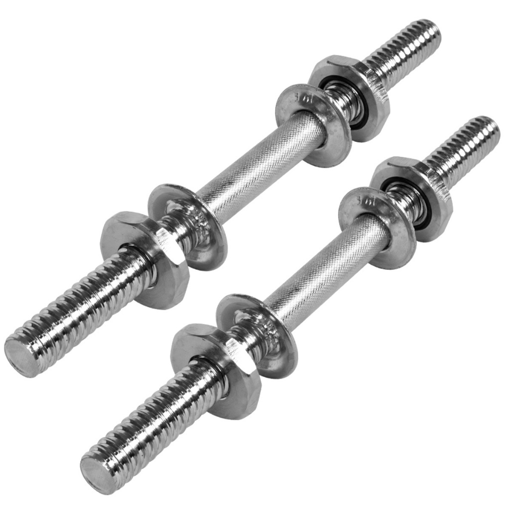 Halter Barra Maciça 35cm Cromada Com Rosca Rápida Treino Musculação Academia em Oferta na Shopee