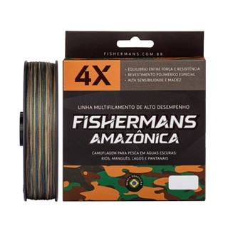 Linha Para Pesca Fishermans Multifilamento Fibra Super Resistente 4x 1200m