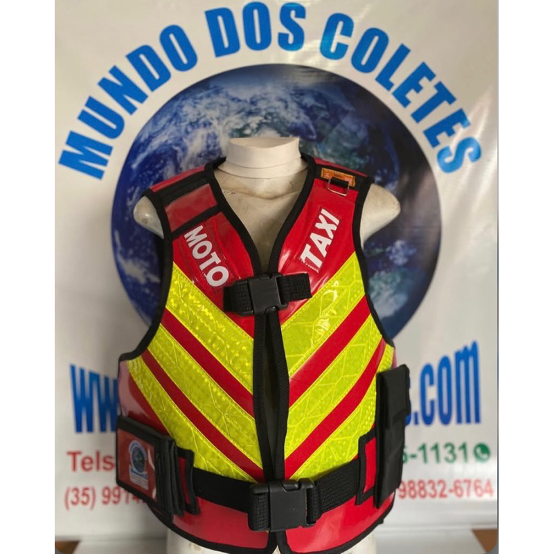 Colete Emborrachado moto táxi