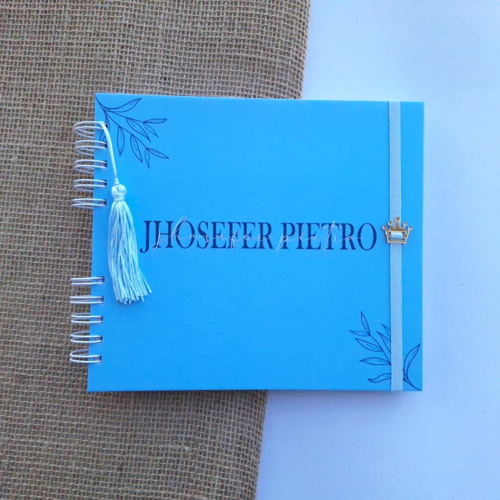 Livro do bebê Alfabeto menino azul claro
