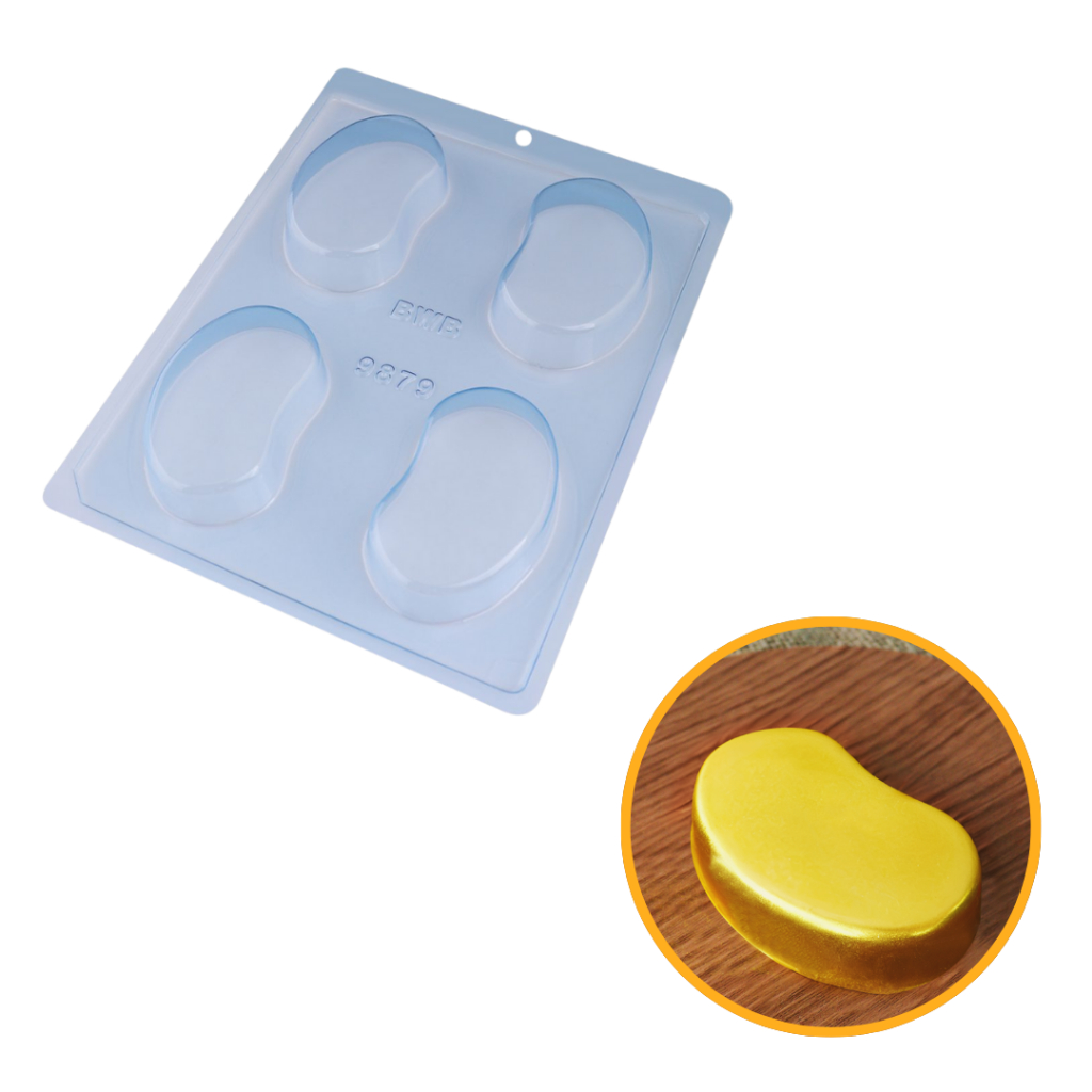 FORMA SIMPLES SABONETE BABY 9879 - (J2) EM ACETATO BWB PARA BOMBOM E DOCES DE CHOCOLATE E CONFEITARIA PÁSCOA. - Home & Living