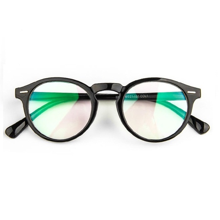 Armação Óculos de Grau Masculino Feminino Redondo Geek Retrô G2 Lente Anti Azul