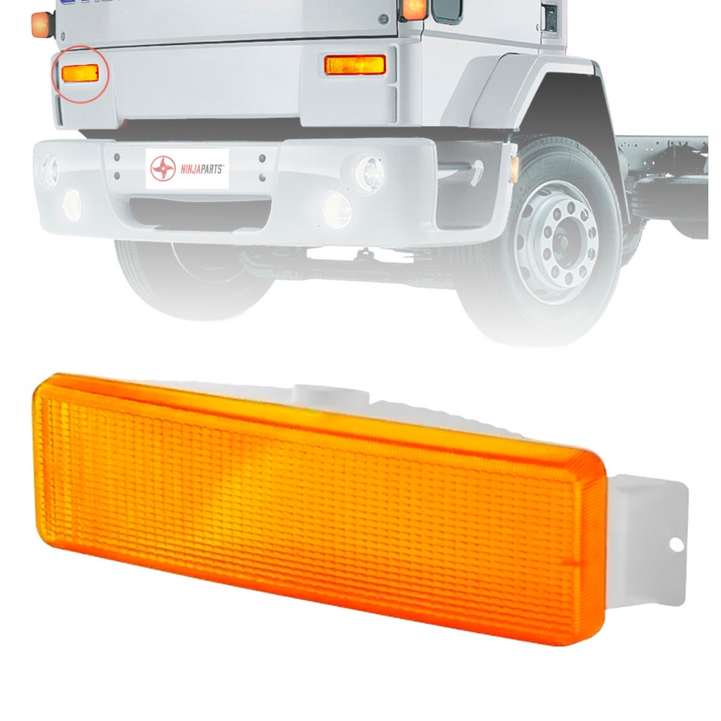 Lanterna Dianteira Pisca Ford Cargo 1317 Luz de Posição 1987 A 2016 Ambar Caminhão Lado Esquerdo em Oferta na Shopee