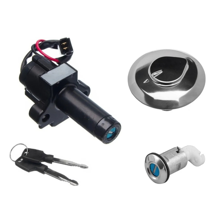 Kit Chave Ignição + Trava + Tampa Nx 400 Falcon 06 Em Diante — imagem 2 de 2