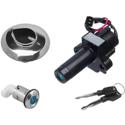 Kit Chave Ignição + Trava + Tampa Nx 400 Falcon 06 Em Diante