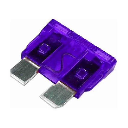 Fusível Lamina Médio 3 Amperes Roxo Ou Rosa Original Elétrica Automotiva Manutenção Oficina Unidade