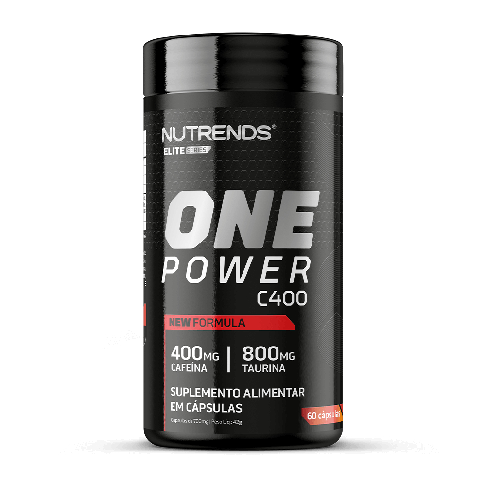 ONE POWER C400 (CROMO + CAFEÍNA + TAURINA) - 60 Cápsulas