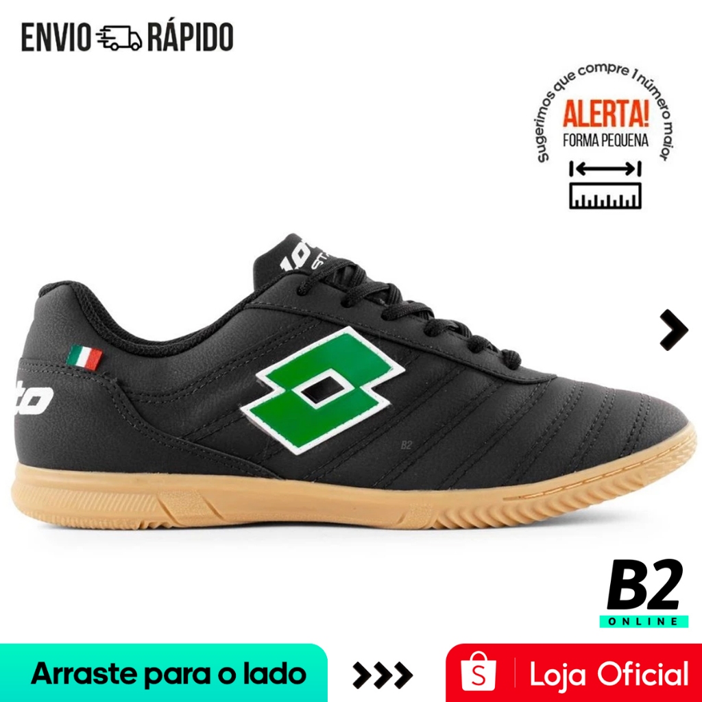 Chuteira Futsal Lotto Stadio Origin B500 Masculina 100% Original Com Nota Fiscal e Garantia