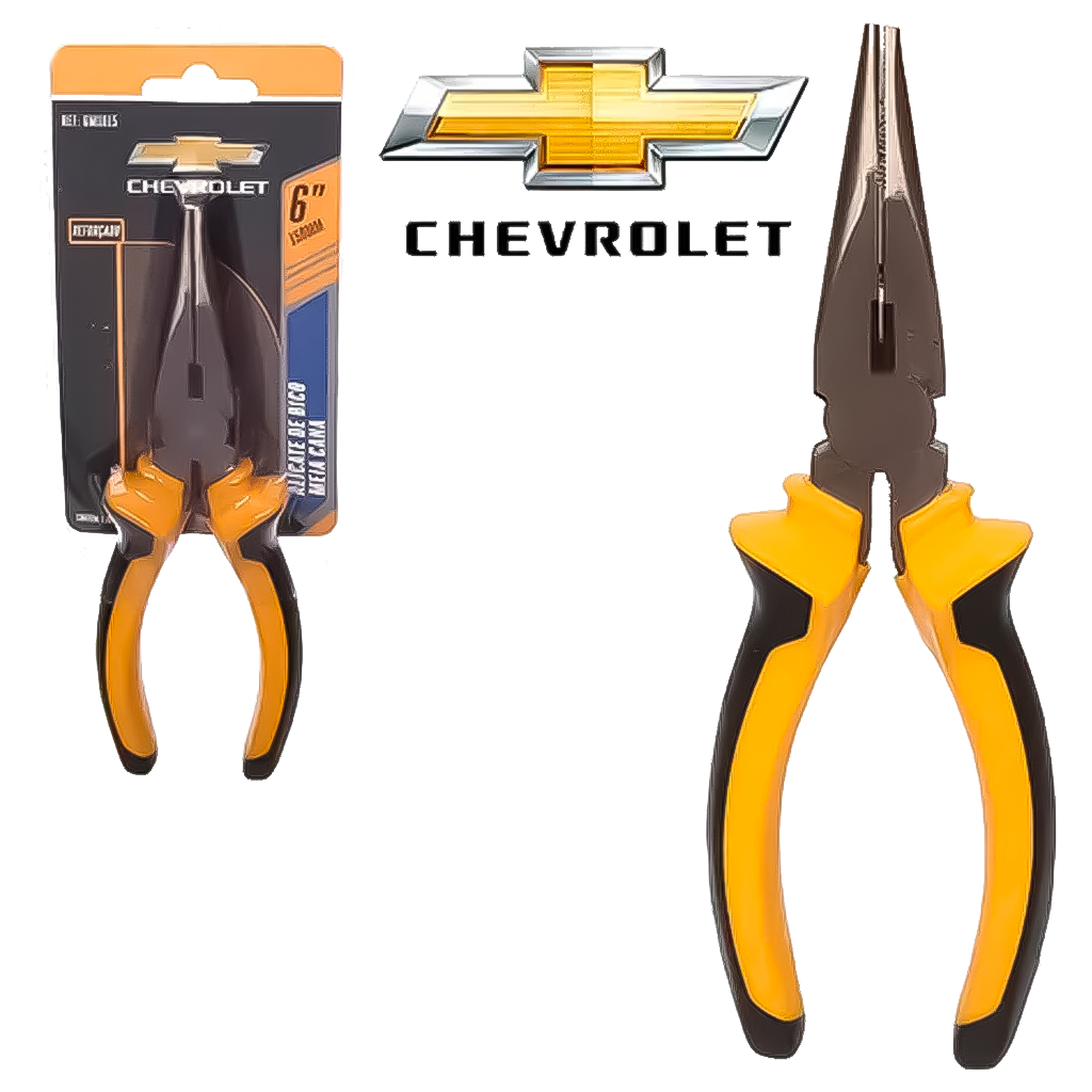 Alicate De Bico Meia Cana Reto 6 Pol. Cabo Emborrachado Uso Profissional Resistente em Oferta na Shopee