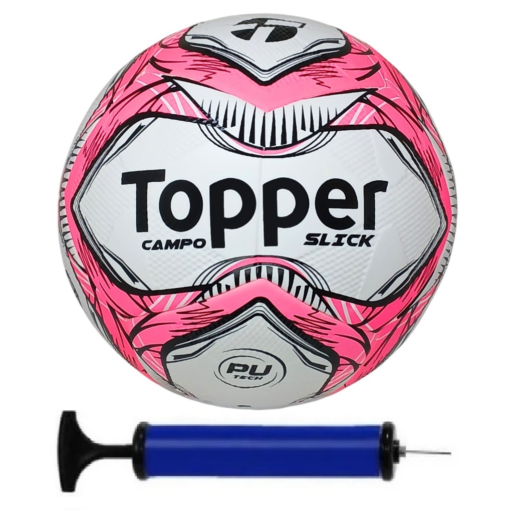 Bola Campo Topper Rosa + Bomba De Ar