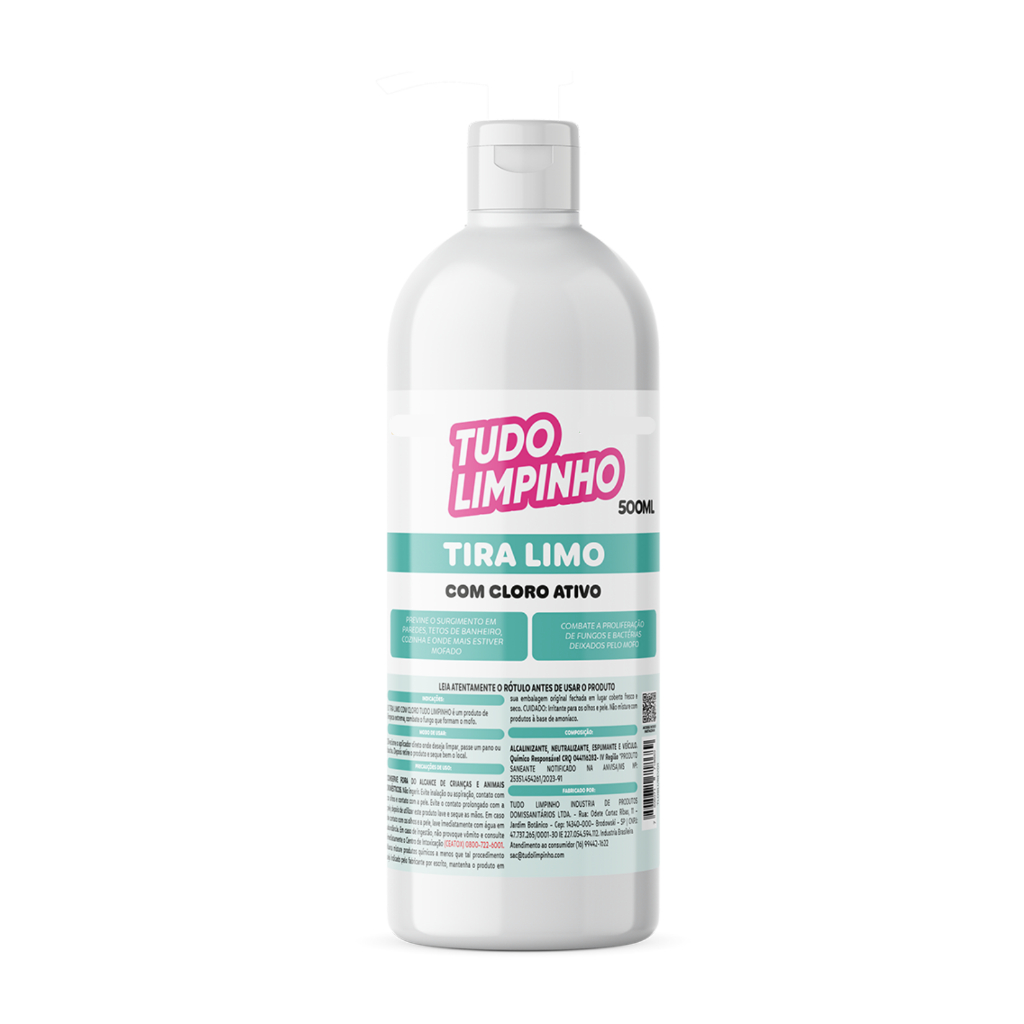 TIRA LIMO CLORADO REFIL TUDO LIMPINHO 500ML em Oferta na Shopee