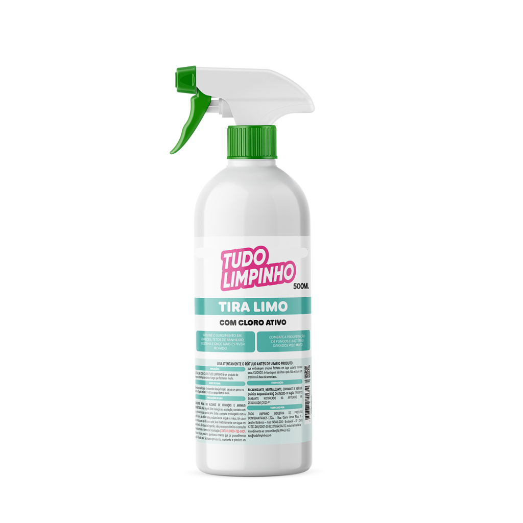 TIRA LIMO CLORADO SPRAY TUDO LIMPINHO 500ML
