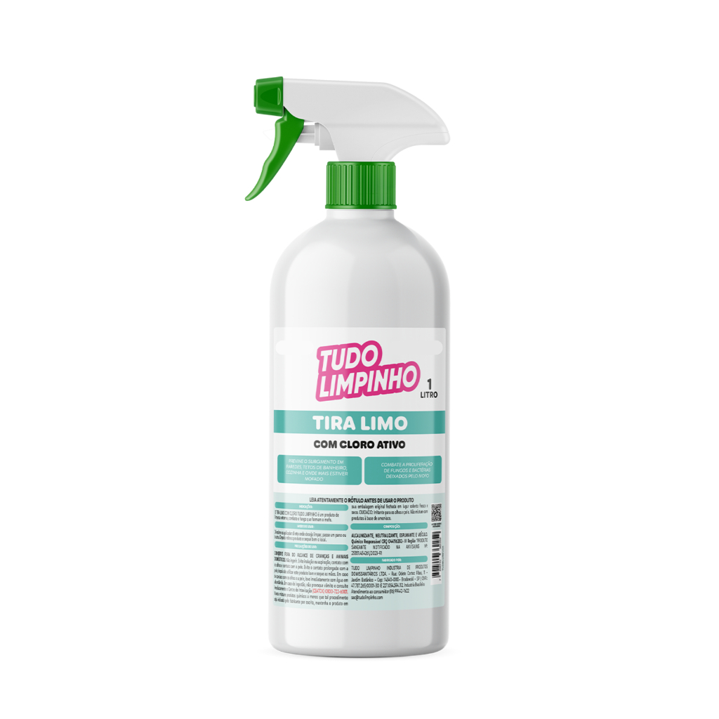 TIRA LIMO CLORADO SPRAY TUDO LIMPINHO 1L