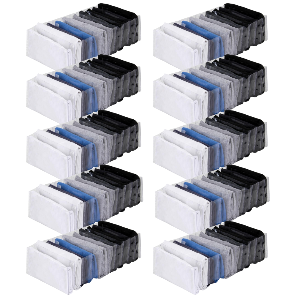 Kit com 12 Colmeia Organizadora de gavetas G Clean Transparente 21×10×40cm