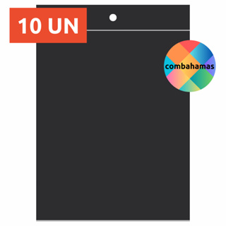 PORTA ALVARÁ, PP, PRETO, VERTICAL, A4, 22,5 X 30,5 CM, 10 UN em Oferta na Shopee