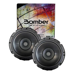 Alto Falante Bomber Bbr6 6 polegadas 100rms Full Range Montadora Cor Preto - Som Automotivo