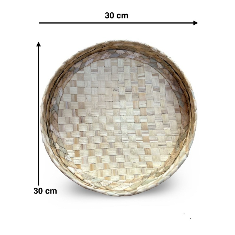 Peneira decorativa de palha 30cm diâmetro em Oferta na Shopee