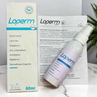 Laperm Spray Para Ferimentos em Cães e Gatos Antibiótico Cicatrizante Pet 60ml Feridas e Bicheiras em Oferta na Shopee