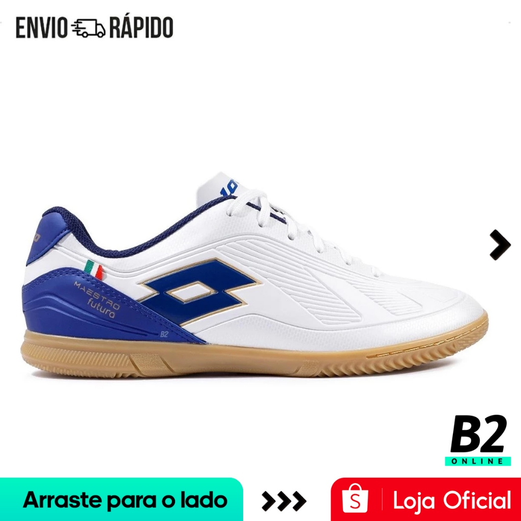 Chuteira Futsal Lotto Maestro Futura B700 Masculina Original Com Nota Fiscal e Garantia em Oferta na Shopee